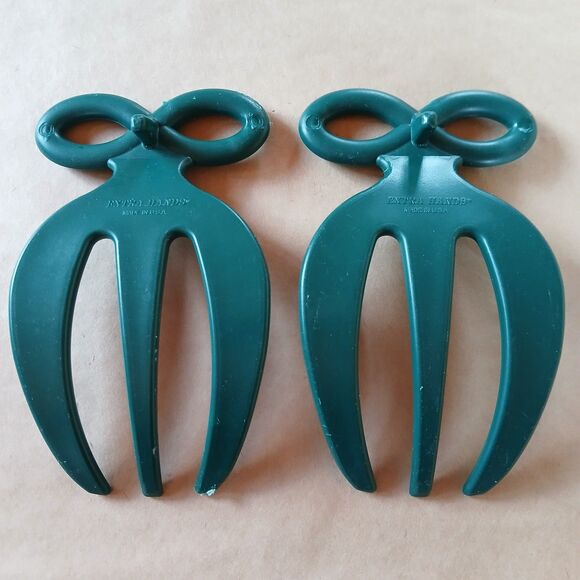 Extra Hands Vintage Salad Tosser Green - Made in USA - Picture 4 of 6